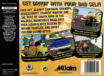 South Park Rally (Europe) (Beta) box cover back